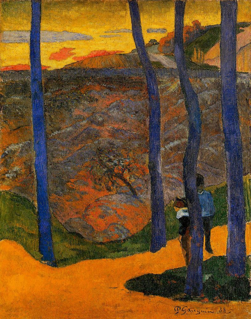 Blue Trees - Paul Gauguin Painting